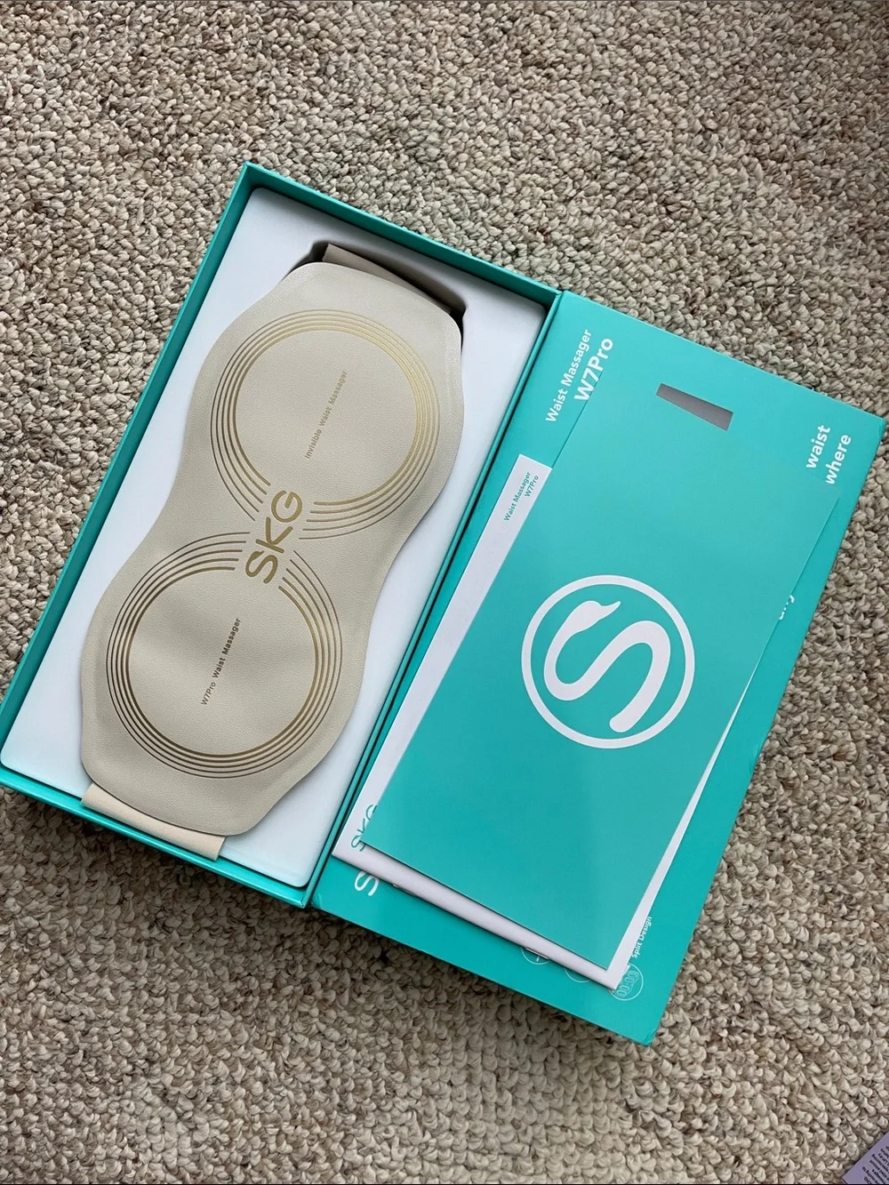 White Waist Massager W7Pro - Portable Abdominal Therapy